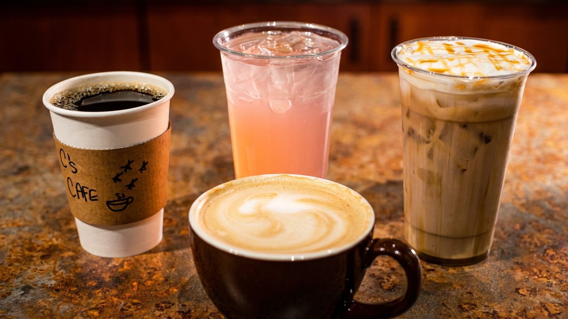 30+ specialty coffee drinks